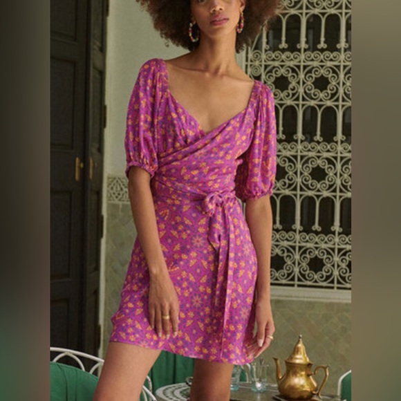 Spell Dresses & Skirts - Spell Madame peacock Floral Mini Dress NWT